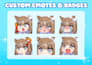 draw expressive chibi twitch emotes and animated emotes for streamers